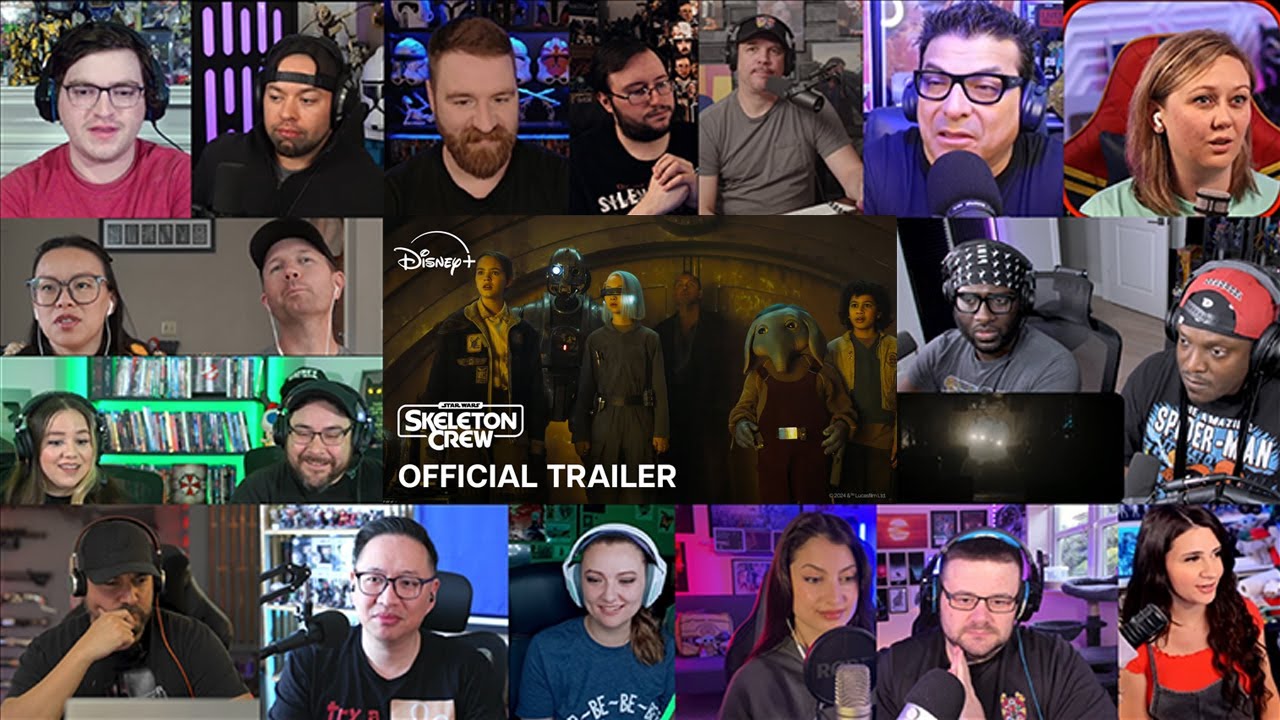 Skeleton Crew | Official Trailer Reaction Mashup
