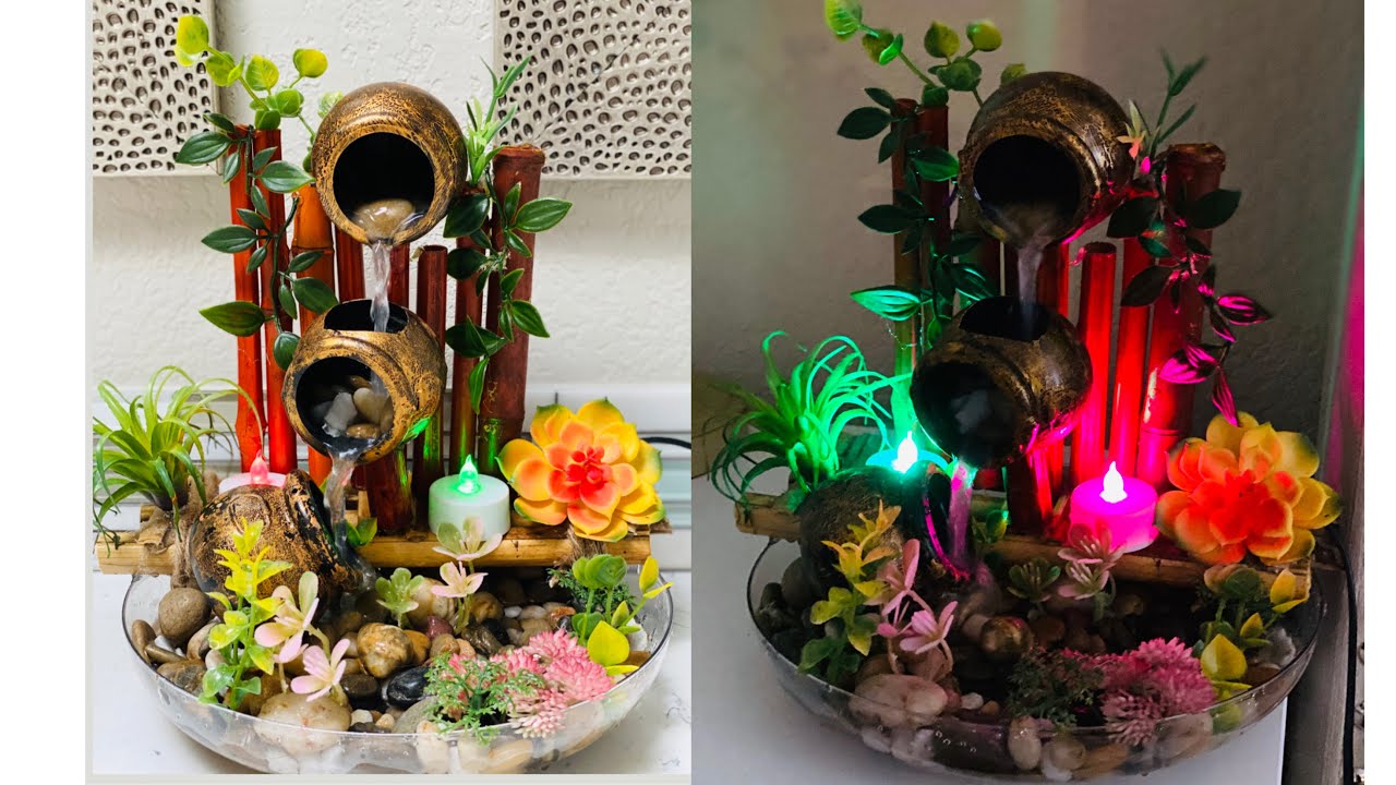 Dollar Tree dIY Amazing Tabletop Water Fountain | DIY Awesome NO Cement Waterfall Fountain
