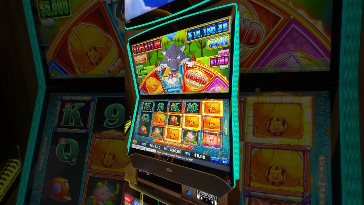My biggest jackpot EVER on Huff N&rsquo; Puff Slots the original!