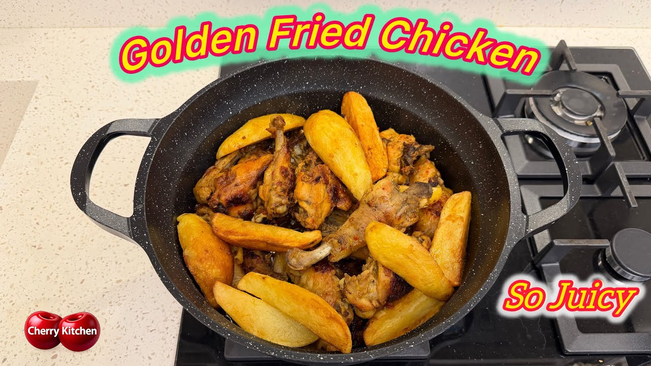 Golden Fried Chicken and Potatoes | So Juicy! | The Ultimate Comfort Food | Easy Dinner Recipe