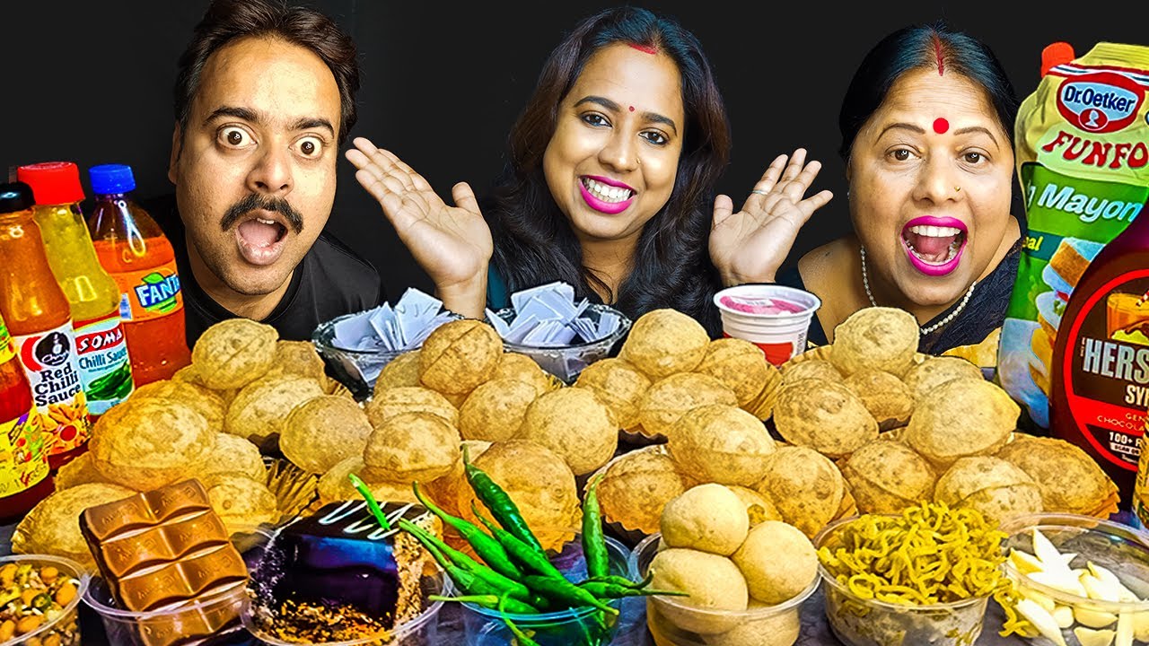 EPIC GOLGAPPA / PANI PURI EATING CHALLENGE | Golgappa Eating Competition | Indian Eating Show