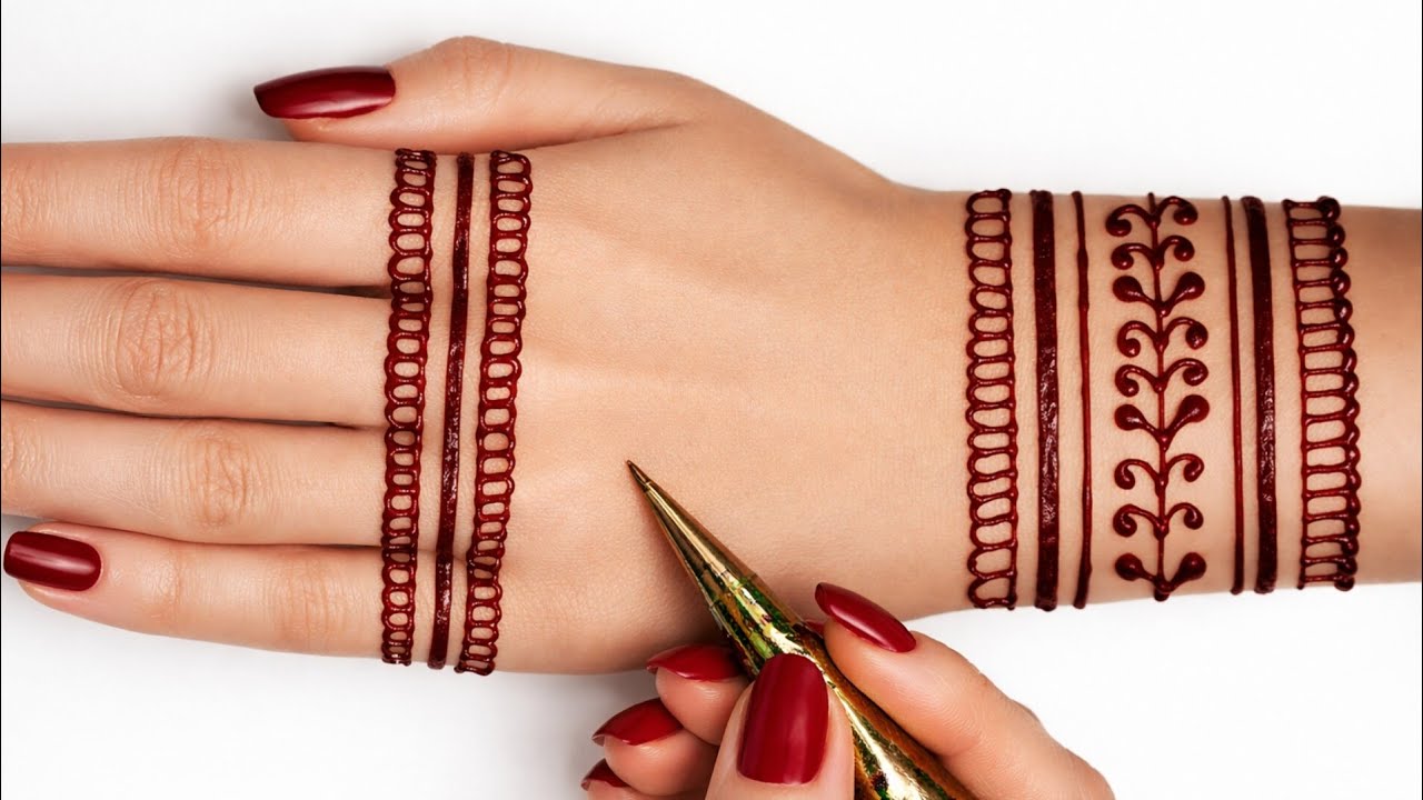 New stylish full hand mehndi design | easy front hand mehndi | simple mehandi ka design | mehndi