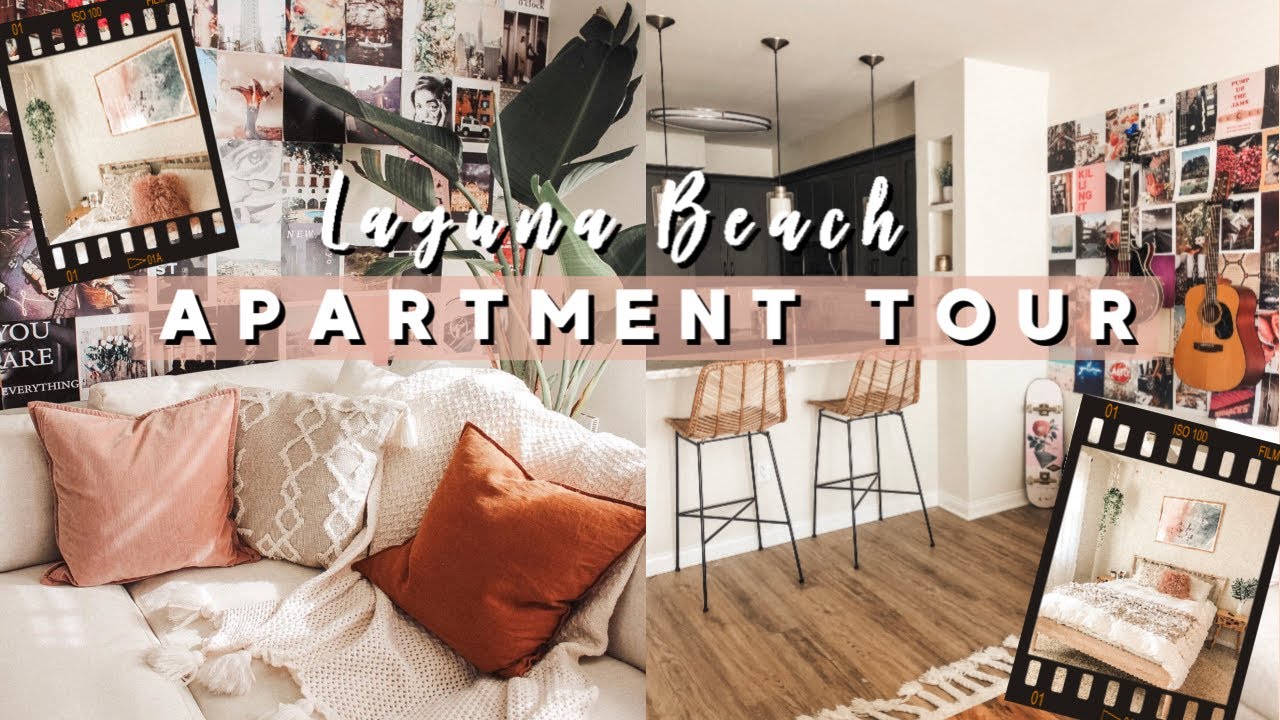 LAGUNA BEACH APARTMENT TOUR (entire 1 bed apartment furnished for under $5,000)