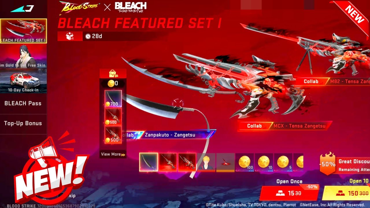 Blood Strike X Bleach Collab Full Showcase | All Skins, Free Rewards & Exclusive Items