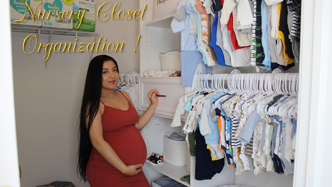 Nursery Closet Organization | 37 Weeks Pregnant