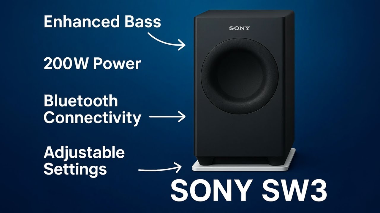 Sony SW3 subwoofer  Review: Enhanced Bass for Immersive Audio