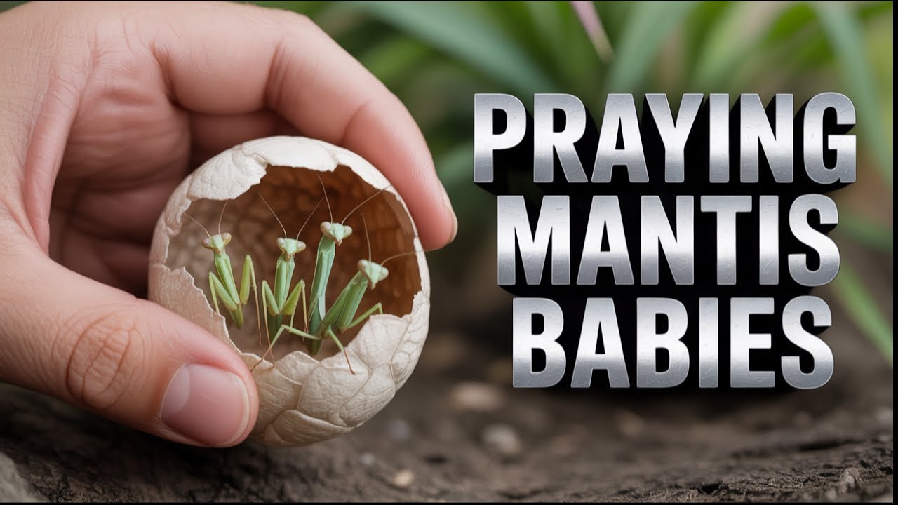 Praying Mantis Egg Case Opens | Nature's Perfect Design