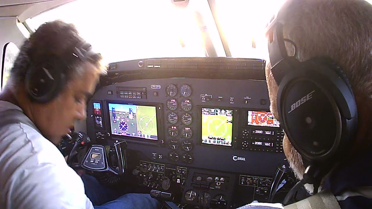 Acionamento taxi e decolagem King Air em Colatina
