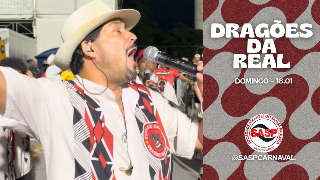 Carnaval 2026 | Dragões da Real – Largada do ensaio técnico (18.01.2026)