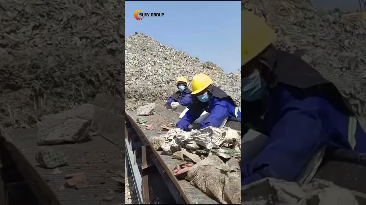Construction waste recycling plant #wastedisposal #wastesegregation