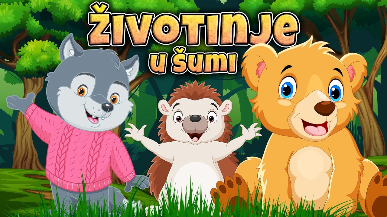 Životinje u šumi MIX 🦊 Pesmice o životinjama 🦝 Eci Peci Pec pesmice 🦁 Zvukovi životinja 🐱 MIX