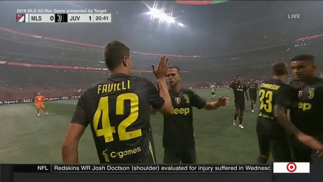 Andrea Favilli Goal vs MLS All Starts 02.08.2018
