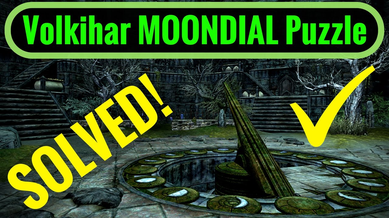 Volkihar Courtyard MOONDIAL Puzzle! - Skyrim REMASTERED