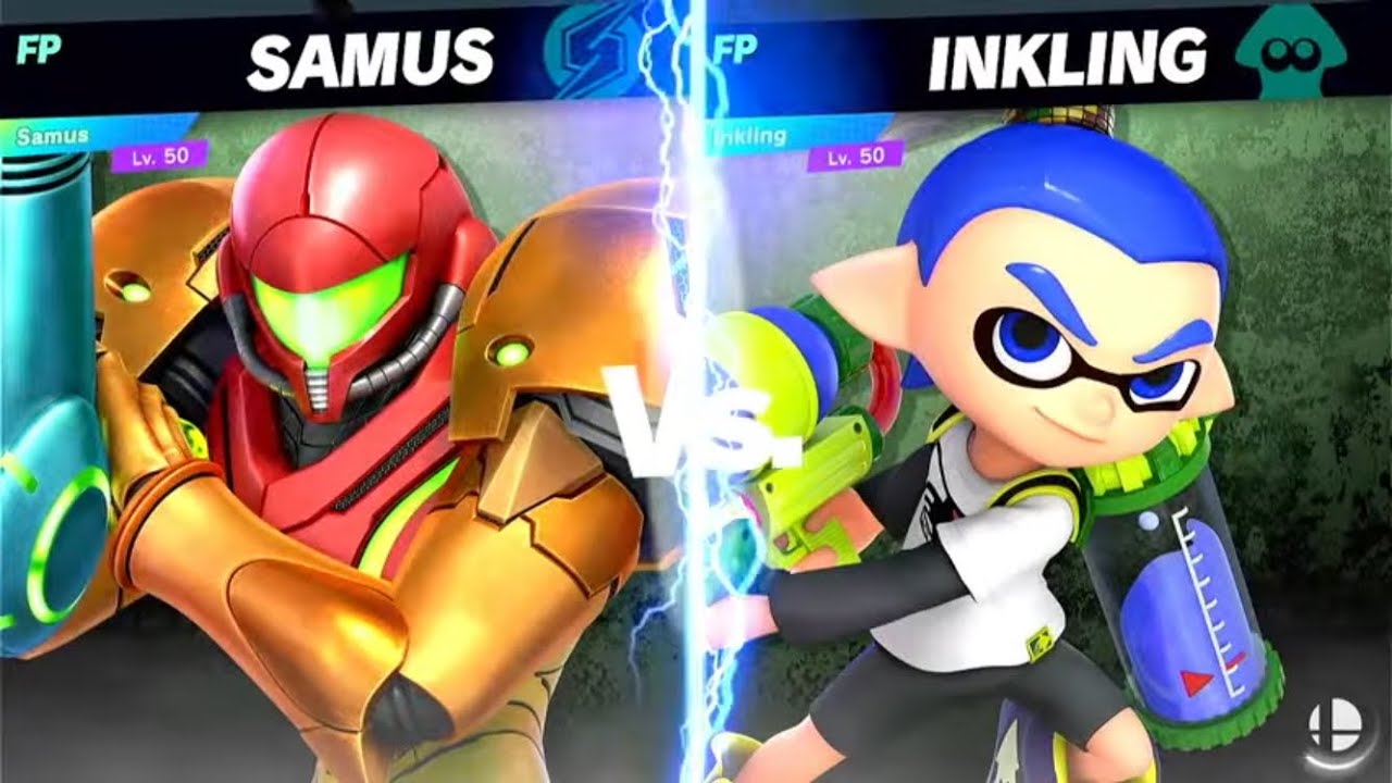 Super Smash Bros Ultimate Amiibo Fights Samus vs the World EX vs Inkling