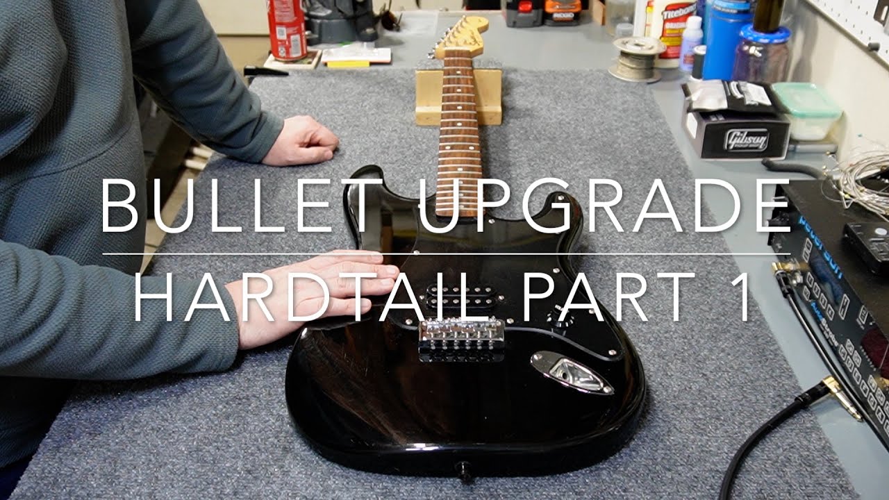 2002 Squier Affinity Bullet Upgrades - Part 1: Hardtail Stratocaster Saddles, Body Shielding, & More