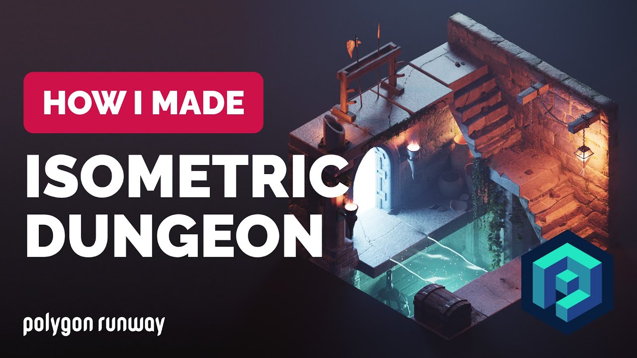 Isometric Dungeon in Blender 3.2 - 3D Modeling Process | Polygon Runway