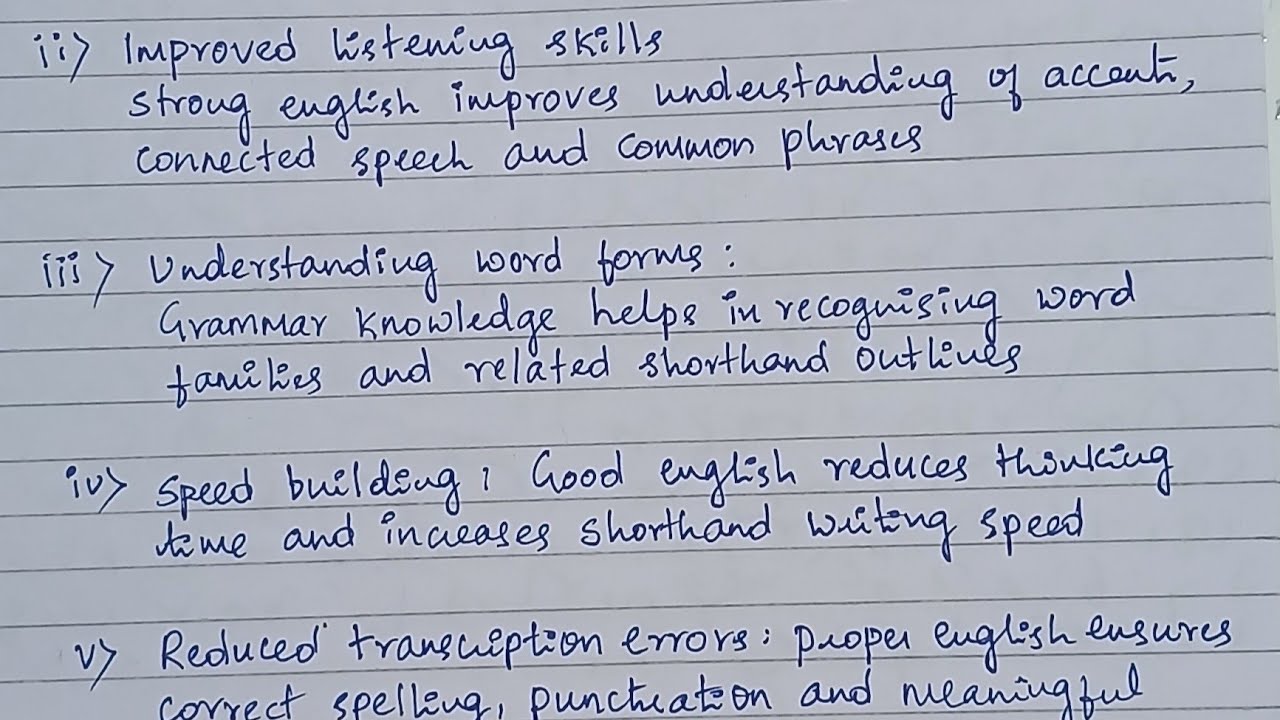 How Command on English language helps in Learning English Shorthand 