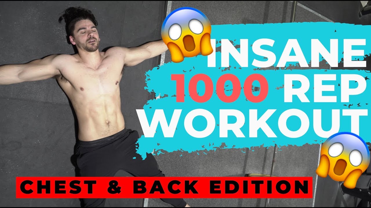 INSANE 1000 Rep Workout CHALLENGE - Chest & Back Edition | Nick Cheadle