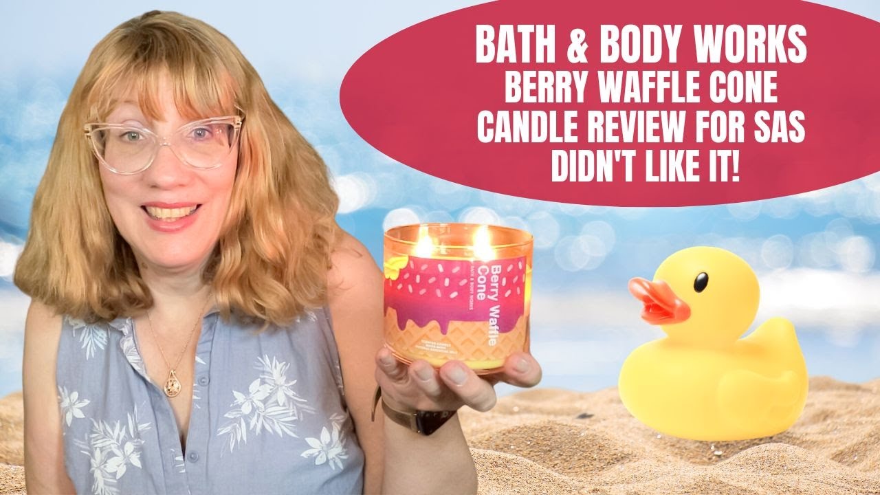 Bath & Body Works Berry Waffle Cone Candle Review for SAS - I Didn't Like It!