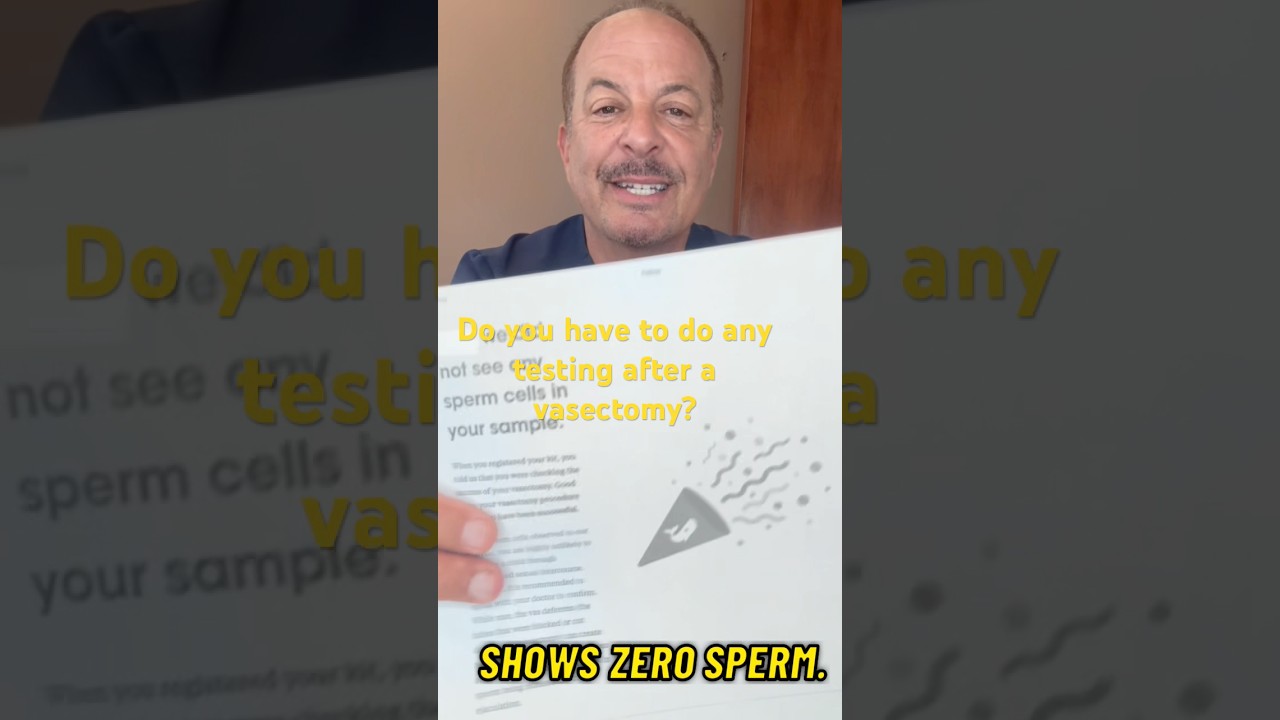 Do you have to do any further testing after a vasectomy? #vasectomy #vasectomia