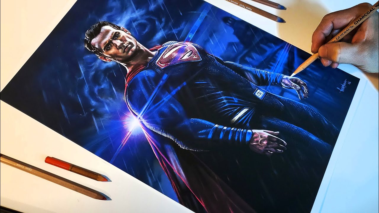 Drawing Henry Cavill Superman | artofgarduno