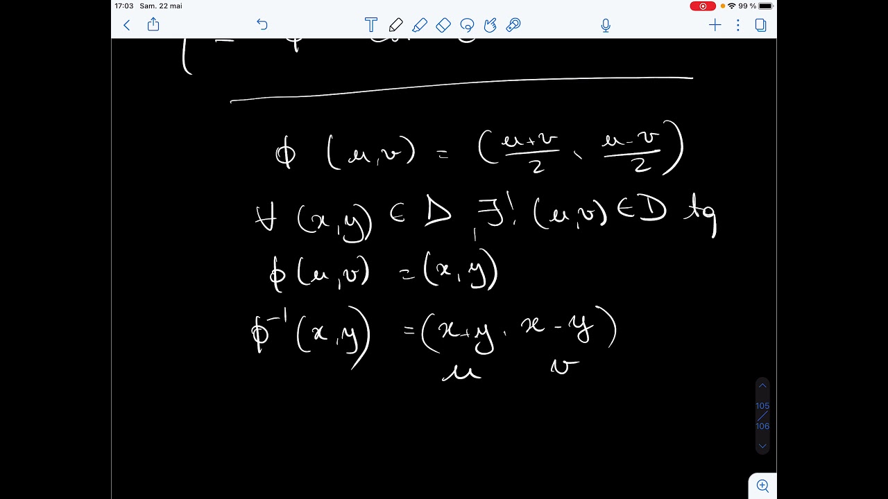 Théorème de changement de variables - somme et différence de deux variables exponentielles
