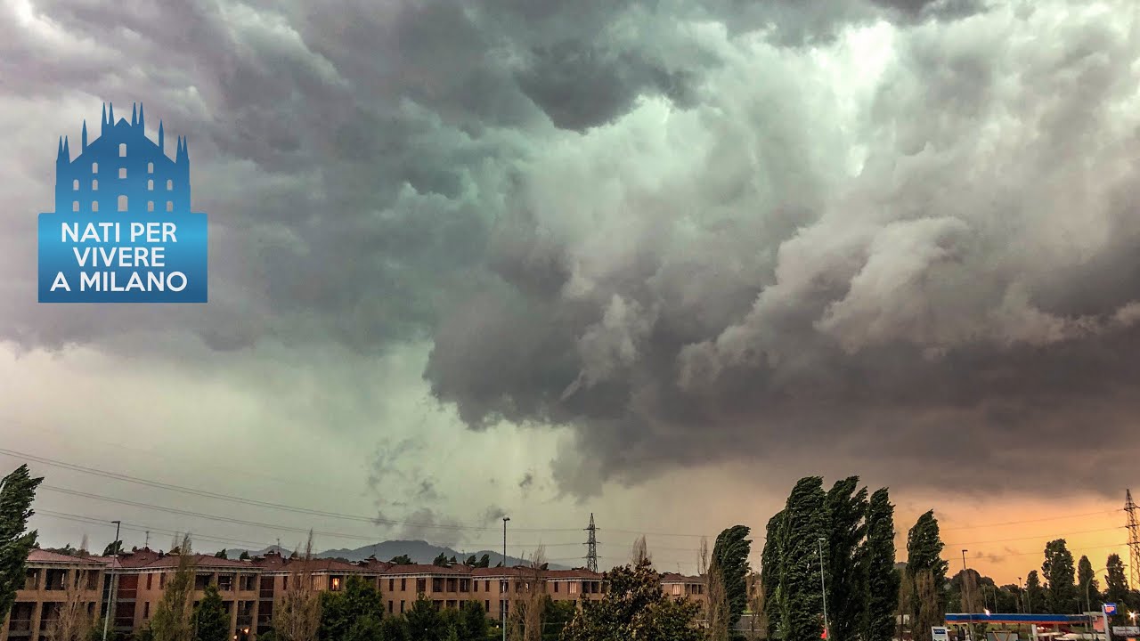 In diretta dalla Brianza scene apocalittiche, forte temporale in corso