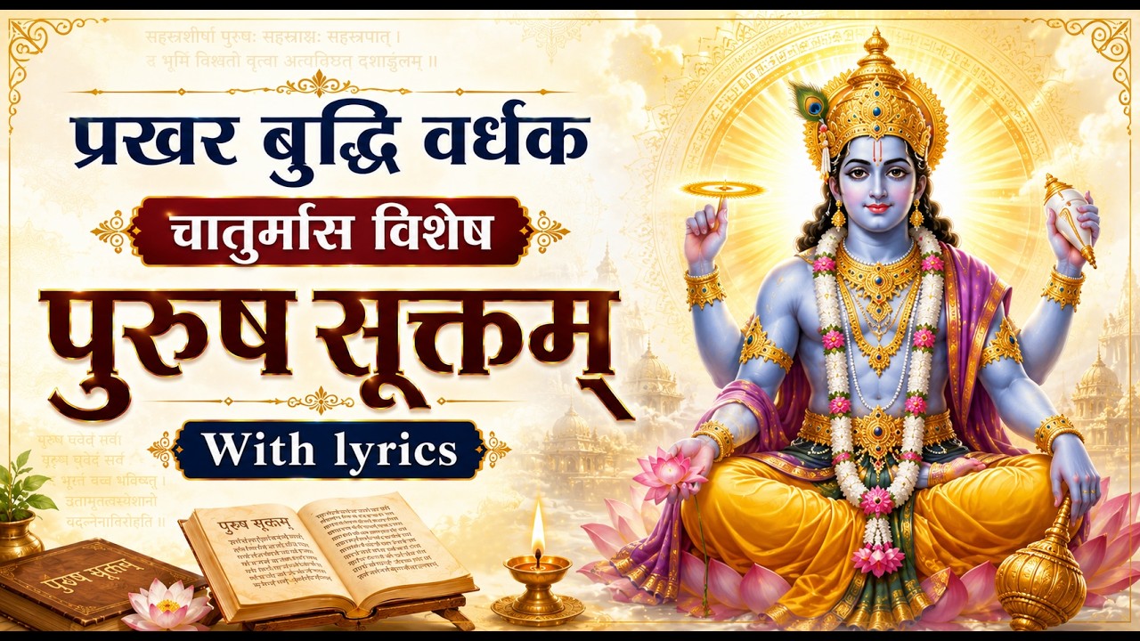 पुरुष सूक्त | PurushSukta |  For Growing Memory Power | SantshriAsharamjiAshram |  HD |  Mangalmay