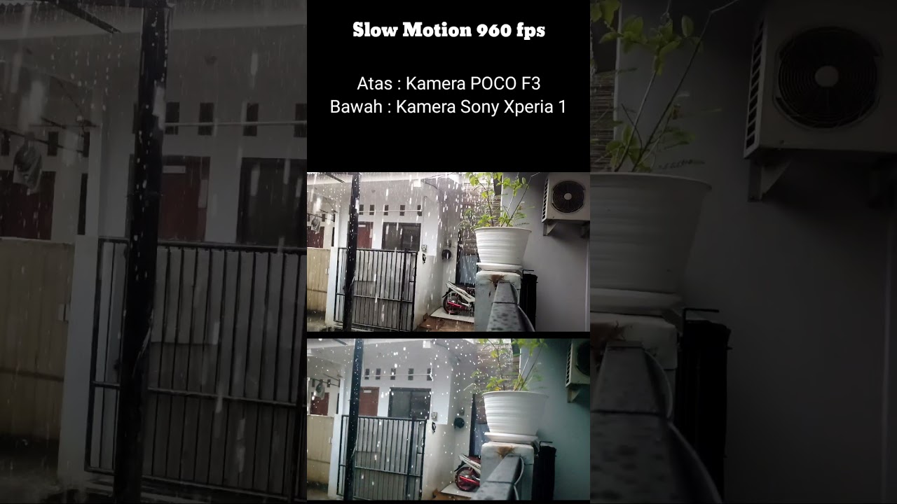 Slow Motion 960fps Poco F3 VS Sony Xperia 1