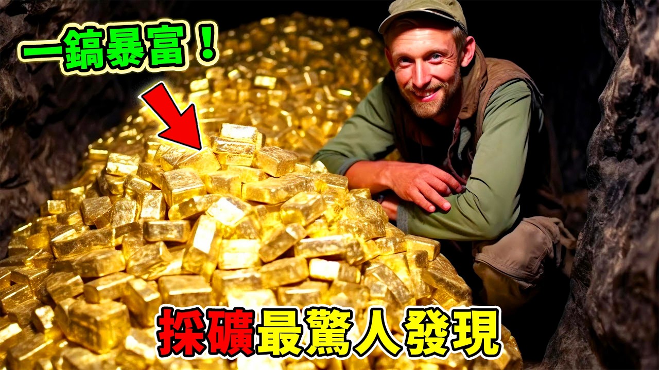 採礦時的十大意外發現！超大黃金被拿去擋門3年，第一名挖出的東西直接被人類吃掉！