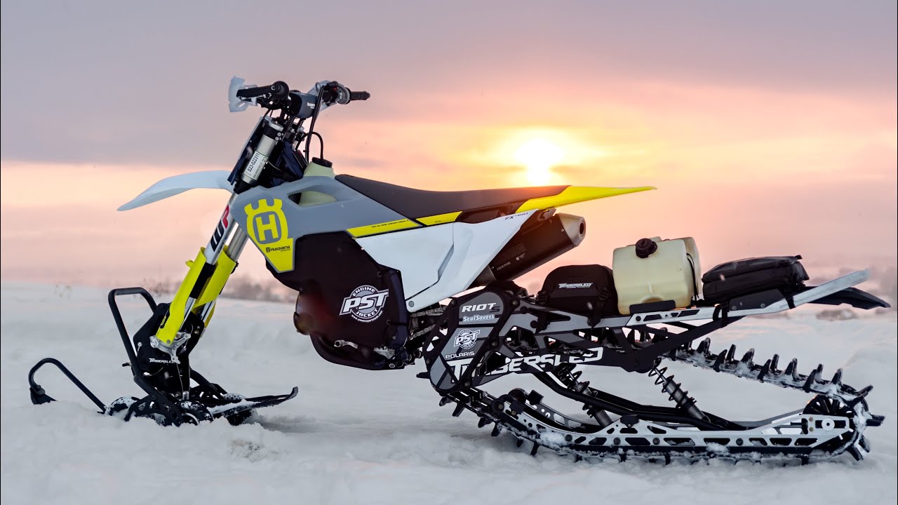 Как собрать сноубайк от начала до конца (Husqvarna FX450 с Timbersled Riot S)