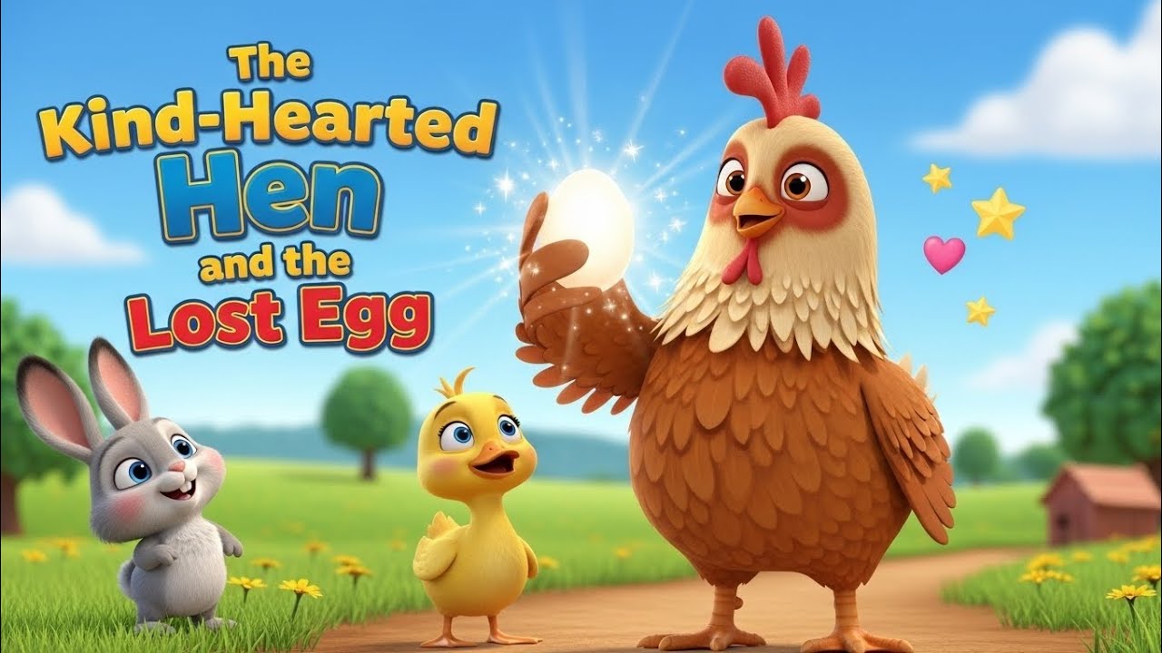 🐔The Kind-Hearted Hen and the Lost Egg 🥚 | Moral Story for Kids | English Stories