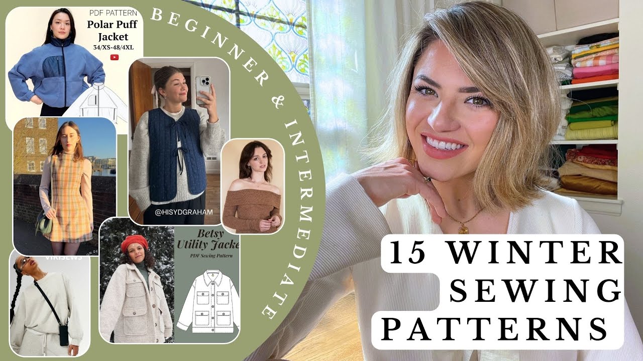 15 Winter Sewing Patterns for 2025 - Beginner Friendly + Intermediate Sewing Pattern Recommendations