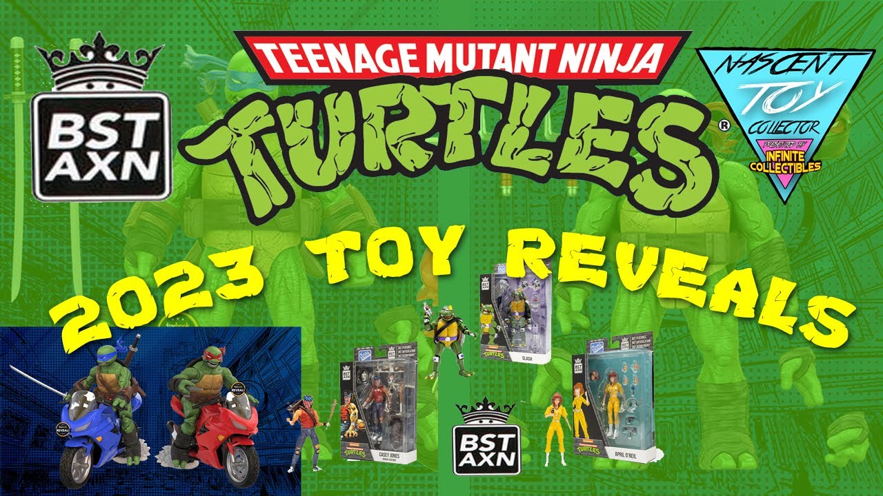 BST AXN TMNT Reveals for 2023! NEW TURTLES and Wave 4! | Nascent Toy Collector