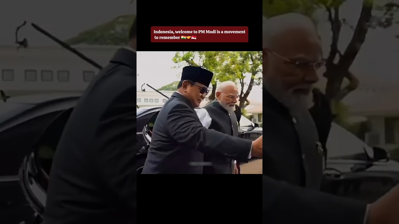PM Modi welcomed in Indonesia 🇮🇩 🥵 #geopolitics