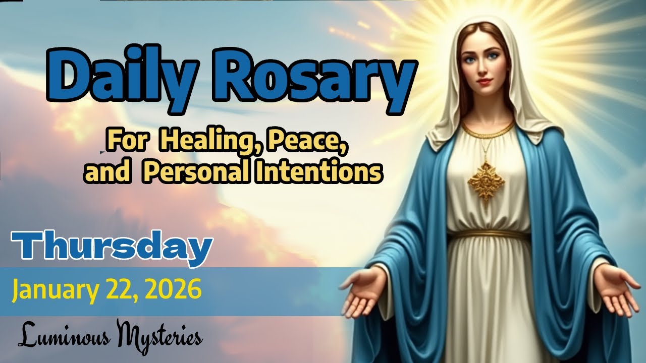 Daily Rosary Thursday January 22,  2026 Luminous Mysteries- Pray with us. We will pray for you