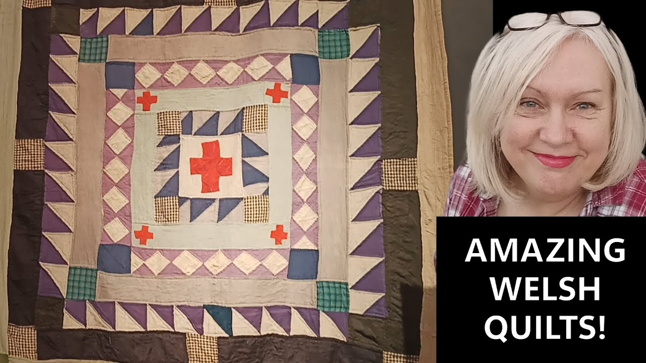 Gorgeous old Welsh quilts at the museum in Lampeter, with museum book haul too!