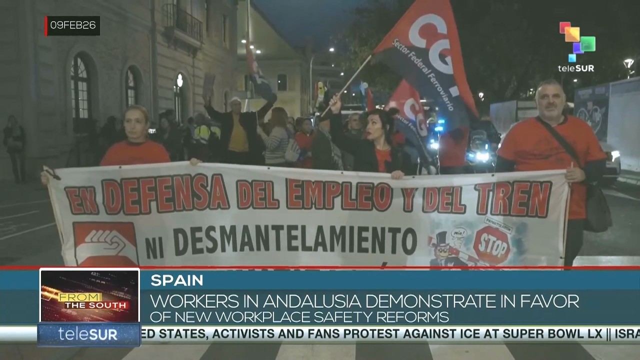 Workers in Andalusia demonstrate in favor of new workplace safety reforms