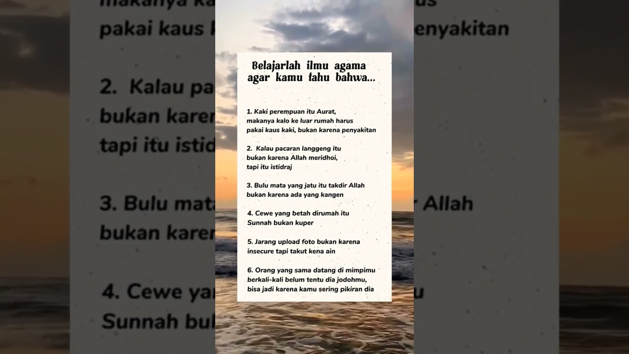Belajar ilmu agama agar kamu tahu hal ini #shorts #motivasi #inspirasi #semangat #sukses