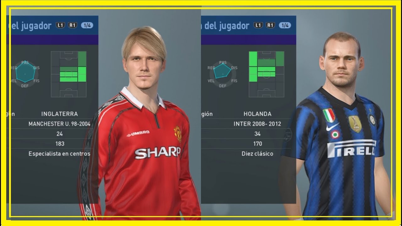 MANCHESTER UNITED 98-2004 & INTER 2008-2012 + LINK (PES 2019/ PS4)