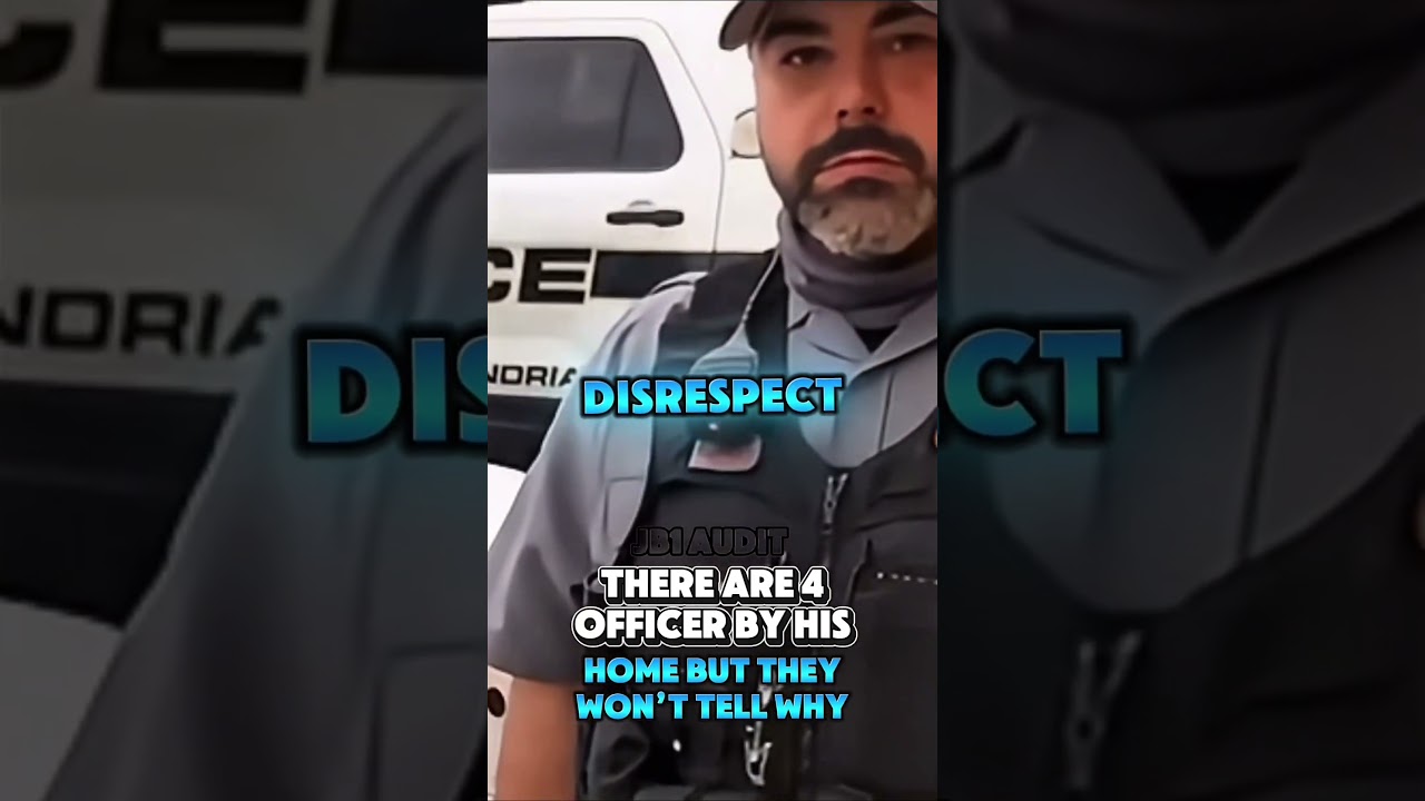 4 officers are by his home but they won’t tell him why 