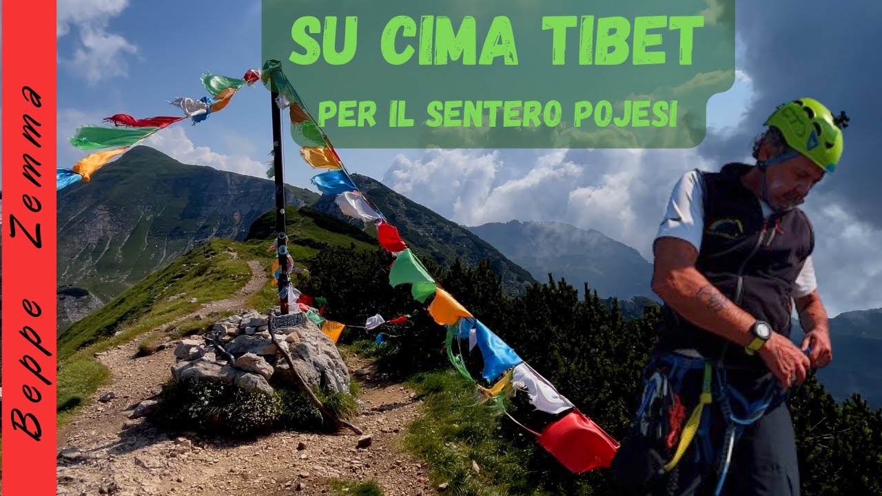 SU CIMA TIBET PER  IL SENTIERO ATTREZZATO POJESI