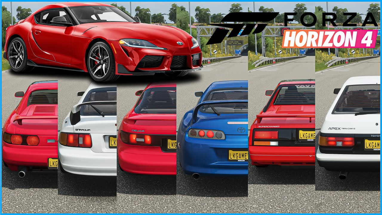 Forza Horizon 4 - Top 6 Fastest Toyota Cars | Top Speed Battle (Stock)