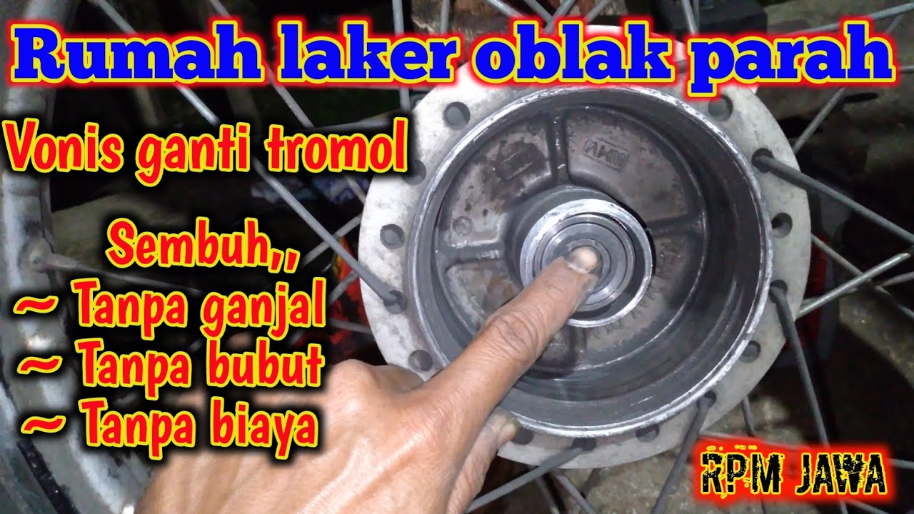 Cara akali dudukan laker roda yang oblak parah || cara akali tromol ngantong,