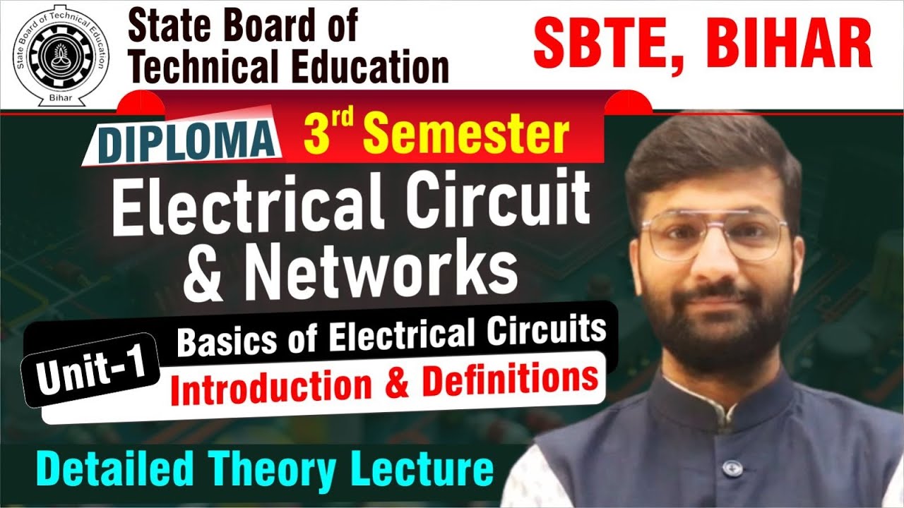 SBTE Bihar | Electrical Circuit & Networks | Diploma 3rd Semester | Electrical Engineering