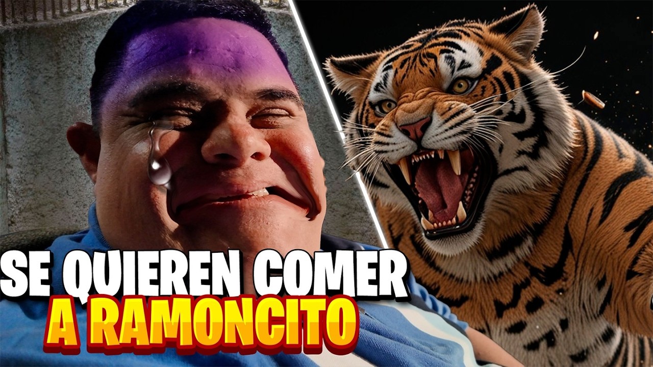 UN TIGRE SE QUIERE COMER A RAMONCITO 😂😂😂 | GEROS LE HACE BROMA A RAMON