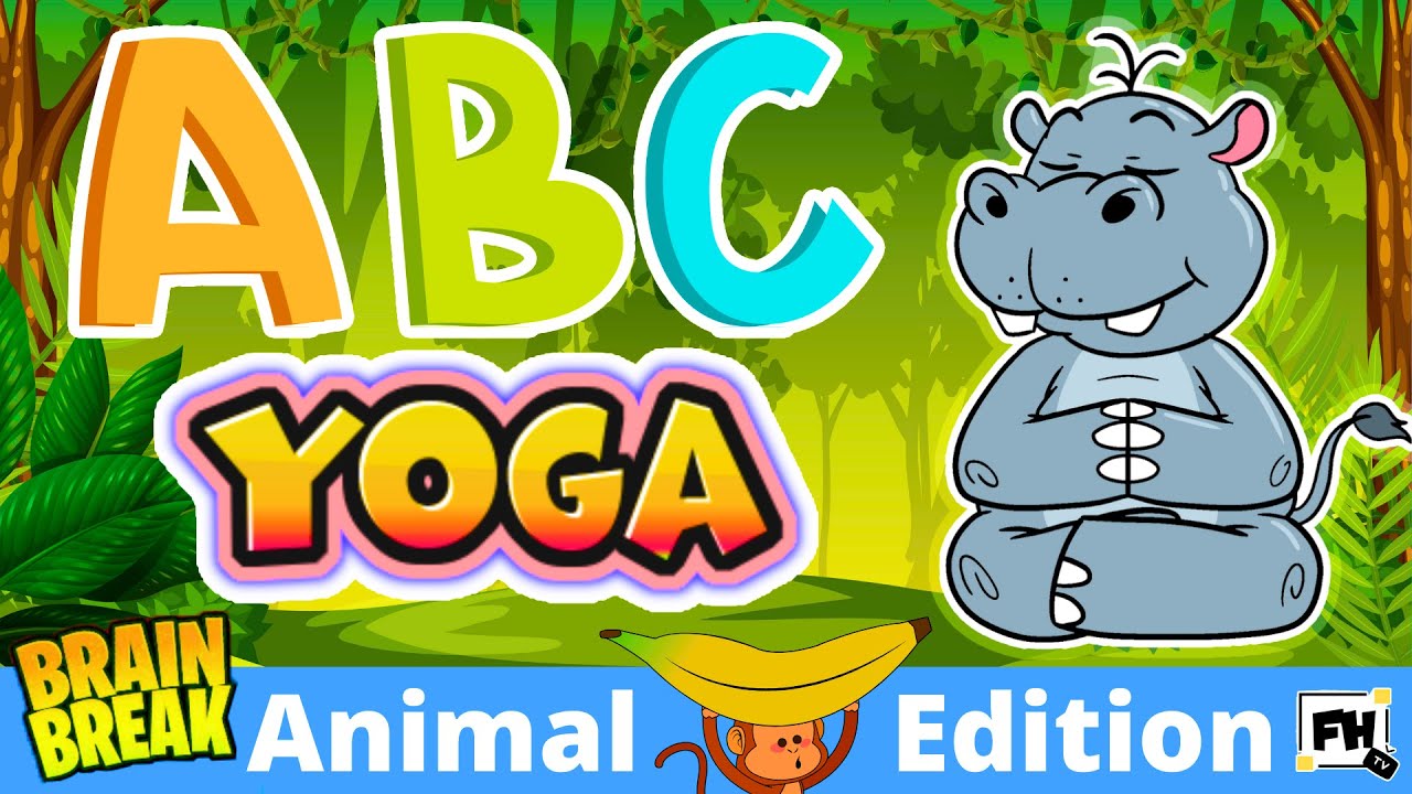 Zoo Animal Alphabets Yoga A - Z | Kids ABC Brain Break