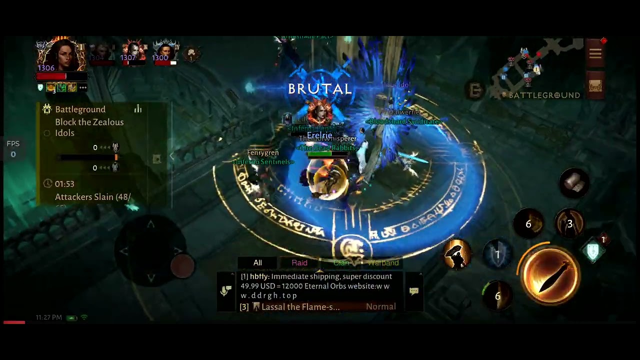 Season 15 of Battle Grounds, in Diablo Immortal! (Bot Match)