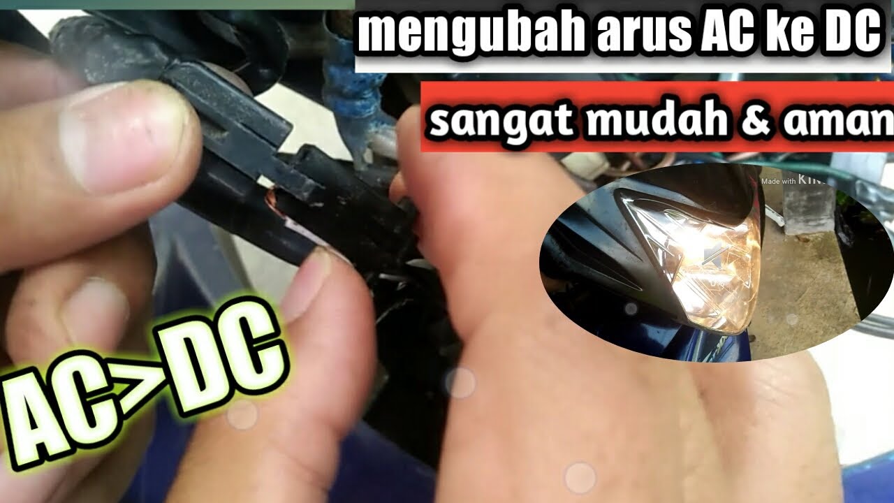 CARA MENGUBAH ARUS AC ke DC JUPITER MX LAMA