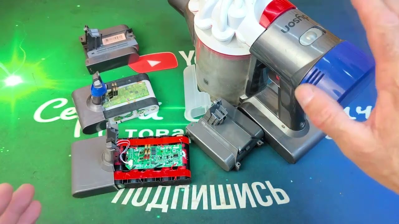 Покупай правильный аккумулятор TPCELL 4A на ячейках TENPOWER  40 TG для пылесоса DYSON V7